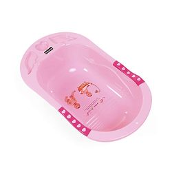 Babyhug Large Baby Bath Tub Cartoon Print - Pink