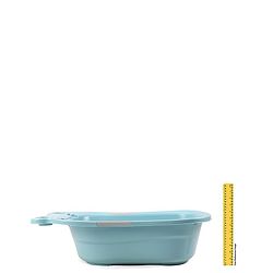 Babyhug Large Bath Tub with Bath Sling Smiley Print with Drainage Cap - Blue