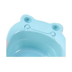Babyhug Large Bath Tub with Bath Sling Smiley Print with Drainage Cap - Blue