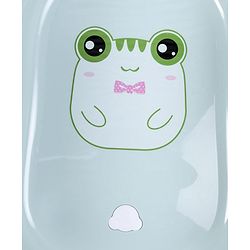 Babyhug Large Bath Tub with Bath Sling Smiley Print with Drainage Cap - Blue