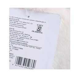 Babyhug Plush Teddy Bear Soft Toy for Kids|Huggable Stuffed Toy|Enhances Imagination & Emotional Growth|Perfect for Snuggles, Playtime & Gifting|BIS Certified|Height-91 cm|Off white