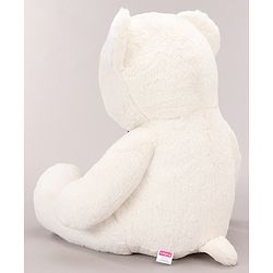 Babyhug Plush Teddy Bear Soft Toy for Kids|Huggable Stuffed Toy|Enhances Imagination & Emotional Growth|Perfect for Snuggles, Playtime & Gifting|BIS Certified|Height-91 cm|Off white