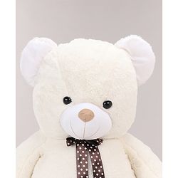 Babyhug Plush Teddy Bear Soft Toy for Kids|Huggable Stuffed Toy|Enhances Imagination & Emotional Growth|Perfect for Snuggles, Playtime & Gifting|BIS Certified|Height-91 cm|Off white