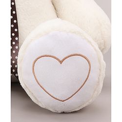 Babyhug Plush Teddy Bear Soft Toy for Kids|Huggable Stuffed Toy|Enhances Imagination & Emotional Growth|Perfect for Snuggles, Playtime & Gifting|BIS Certified|Height-91 cm|Off white