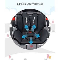 Babyhug Safe Journey Forward Facing Car Seat - Level of Headrest adjustment  - 11 Black