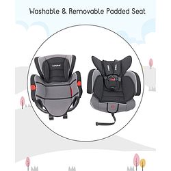Babyhug Safe Journey Forward Facing Car Seat - Level of Headrest adjustment  - 11 Black