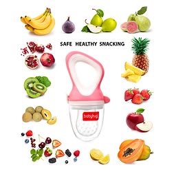 Babyhug Fruit & Food Nibbler Easy Grip - Pink