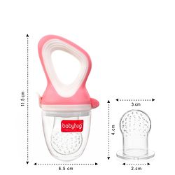 Babyhug Fruit & Food Nibbler Easy Grip - Pink