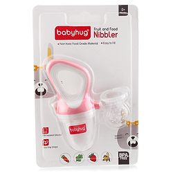 Babyhug Fruit & Food Nibbler Easy Grip - Pink