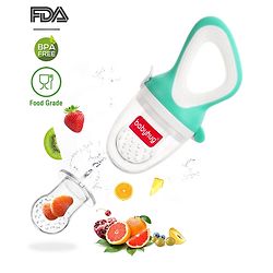 Babyhug Fruit & Food Nibbler Easy Grip - Green