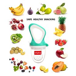 Babyhug Fruit & Food Nibbler Easy Grip - Green