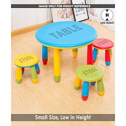 Babyhug Lightweight Stool Ladybug Design - Red Multicolor| Easy to Assemble| Step Stool| Bathroom Stool| Indoor & Outdoor Use