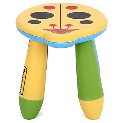 Babyhug Stool Ladybug Design - Yellow Multicolor| Easy to Assemble| Step Stool| Bathroom Stool| Indoor & Outdoor Use