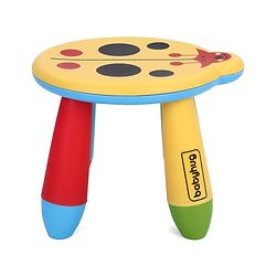 Babyhug Stool Ladybug Design - Yellow Multicolor| Easy to Assemble| Step Stool| Bathroom Stool| Indoor & Outdoor Use
