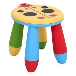 Babyhug Stool Ladybug Design - Yellow Multicolor| Easy to Assemble| Step Stool| Bathroom Stool| Indoor & Outdoor Use