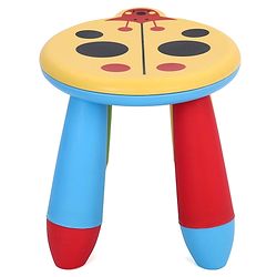 Babyhug Stool Ladybug Design - Yellow Multicolor| Easy to Assemble| Step Stool| Bathroom Stool| Indoor & Outdoor Use