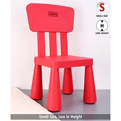 Babyhug Lightweight Chair with Comfortable Back Rest  Red| Lightweight| Durable Built| Indoor & Outdoor Use| Easy to Assemble