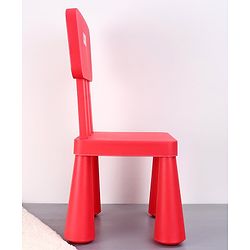 Babyhug Lightweight Chair with Comfortable Back Rest  Red| Lightweight| Durable Built| Indoor & Outdoor Use| Easy to Assemble