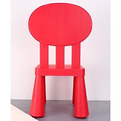 Babyhug Chair with Comfortable Back Rest - Red| Strong & Durable Chair| Indoor & Outdoor Use| Home & Classroom| Easy to Assemble
