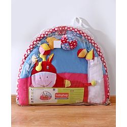Babyhug Twist N Fold Move N Play Activity Gym Pony With Mosquito Net