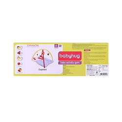 Babyhug Twist N Fold Move N Play Activity Gym Elephant - Multicolor