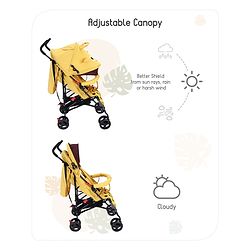 Babyhug Lil Giffee Baby Stroller - Yellow