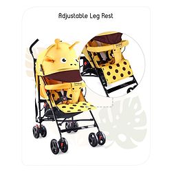 Babyhug Lil Giffee Baby Stroller - Yellow