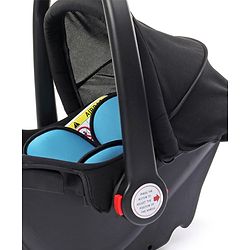 Babyhug Amber Car Seat Cum Carry Cot With Rocking Base with 1 Year Warranty - Black Blue