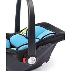 Babyhug Amber Car Seat Cum Carry Cot With Rocking Base with 1 Year Warranty - Black Blue
