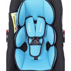 Babyhug Amber Car Seat Cum Carry Cot With Rocking Base with 1 Year Warranty - Black Blue