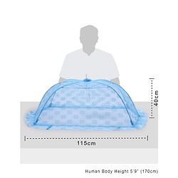 Babyhug Portable Baby Mosquito Net Medium  - Blue