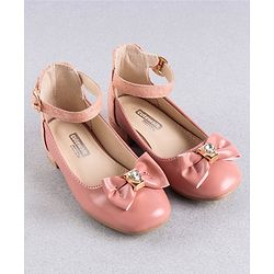Cute Walk by Babyhug Bellies Bow Applique Embellished - Pink