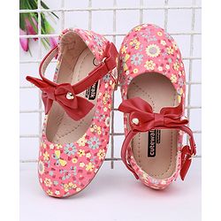Cute Walk by Babyhug Floral Printed Bellies - Pink