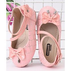 Cute Walk by Babyhug Bellies Bow & Floral Motif - Light Pink