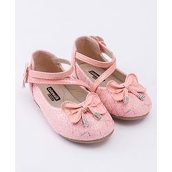 Cute Walk by Babyhug Bellies Bow & Floral Motif - Light Pink