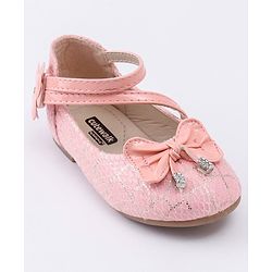 Cute Walk by Babyhug Bellies Bow & Floral Motif - Light Pink
