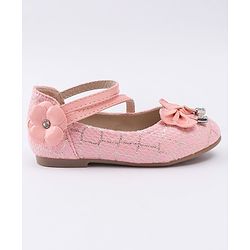 Cute Walk by Babyhug Bellies Bow & Floral Motif - Light Pink