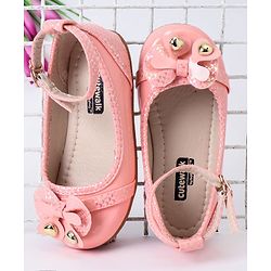 Cute Walk by Babyhug Slip On Bellies With Bow Motif - Pink