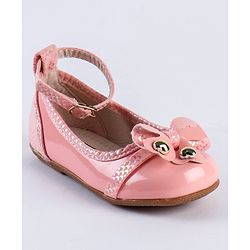 Cute Walk by Babyhug Slip On Bellies With Bow Motif - Pink