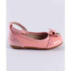 Cute Walk by Babyhug Slip On Bellies With Bow Motif - Pink