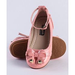 Cute Walk by Babyhug Slip On Bellies With Bow Motif - Pink