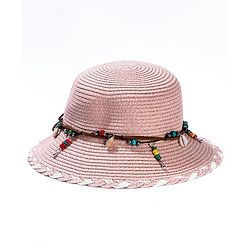 Babyhug Hat Lace Embellished - Peach