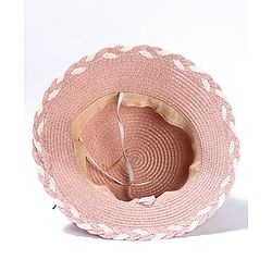 Babyhug Hat Lace Embellished - Peach