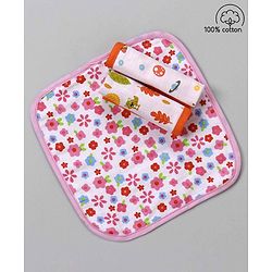 Babyhug 100% Cotton Muslin Wash Cloth Pack Of 3 - Mulitcolor