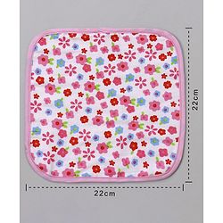Babyhug 100% Cotton Muslin Wash Cloth Pack Of 3 - Mulitcolor