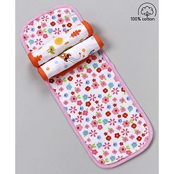 Babyhug 100% Cotton Muslin Burp Cloth Pack Of 3 - Mulitcolor
