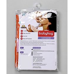 Babyhug 100% Cotton Muslin Burp Cloth Pack Of 3 - Mulitcolor