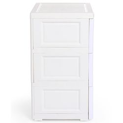 Babyhug  Compartment Chest of Drawers Monkey Print - White