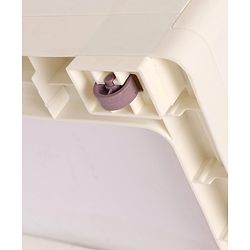 Babyhug 5 Compartment Chest of Drawers Monkey Print - White