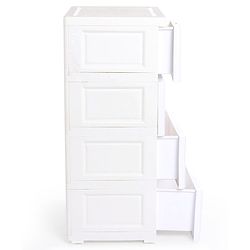 Babyhug 5 Compartment Chest of Drawers Monkey Print - White